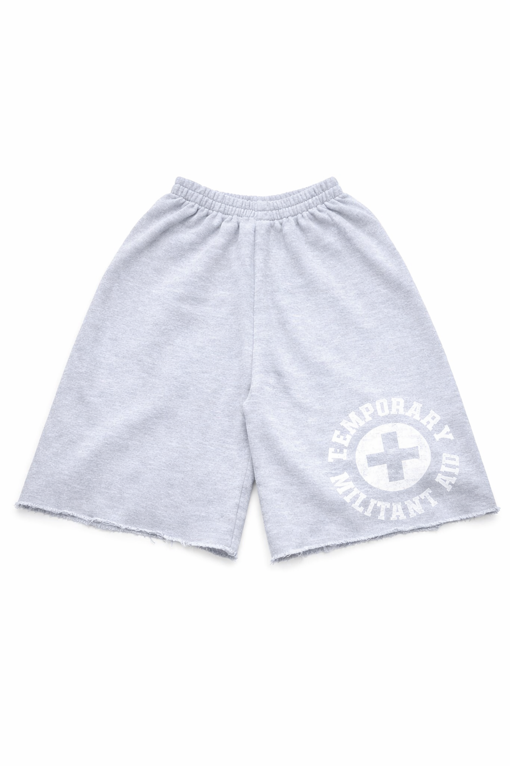 Grey Militant Sweat Shorts