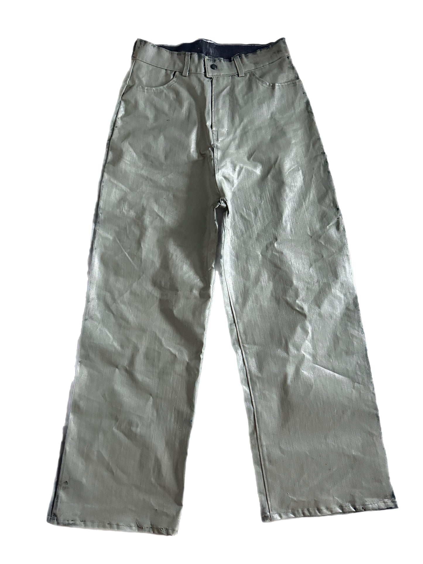 Grey Coated Colossal Spase Denim