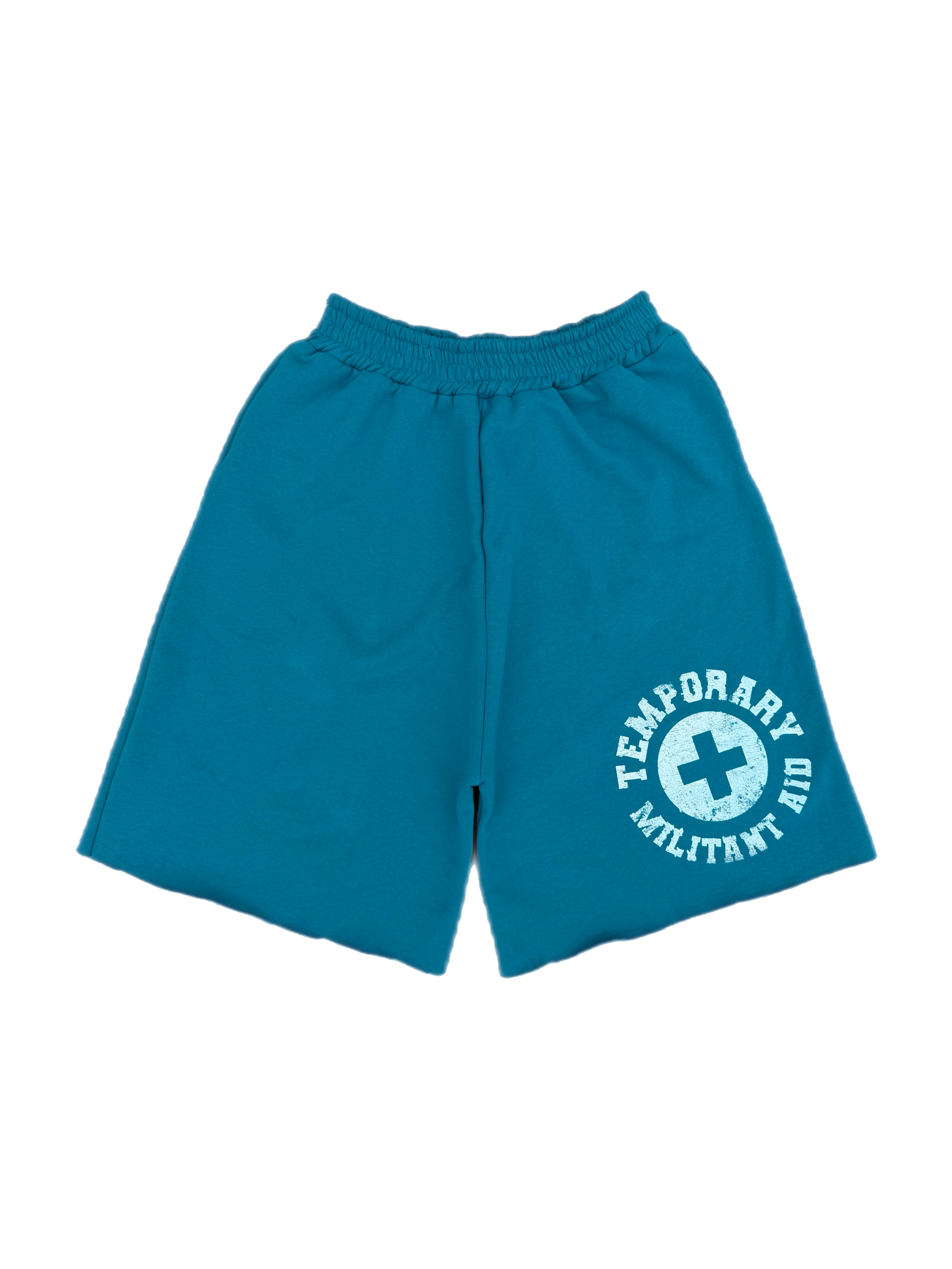 Teal militant Sweat shorts