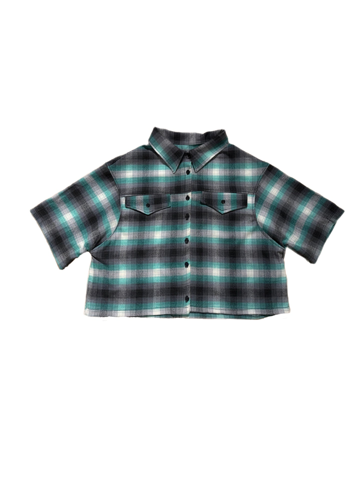 Mint  Criss Cross Flannel