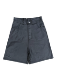 Black Waxed Colossal Shorts