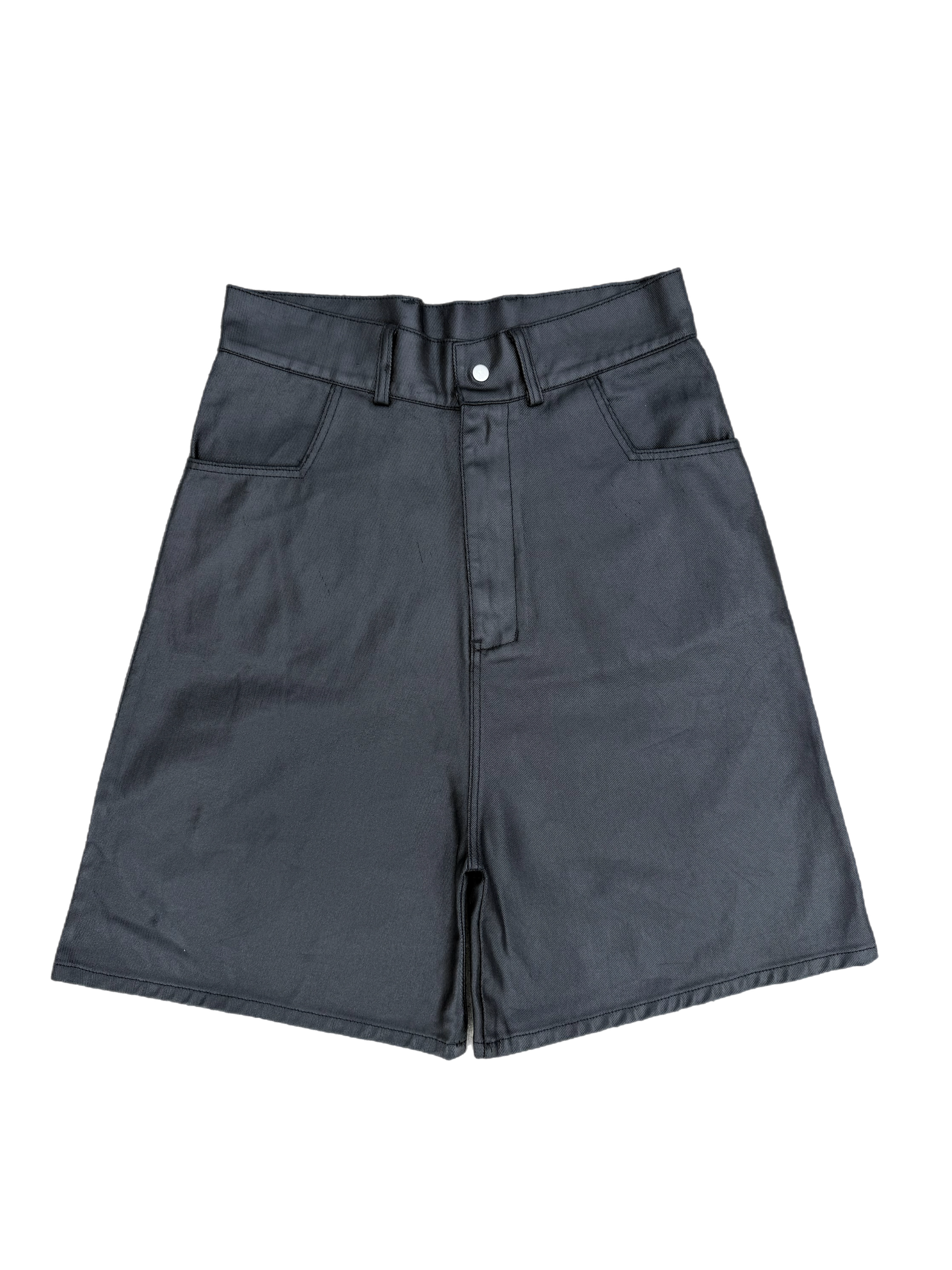Black Waxed Colossal Shorts
