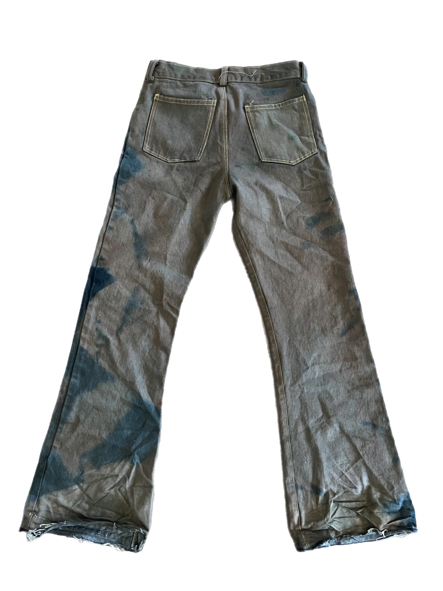 Oil stained Flare Denim