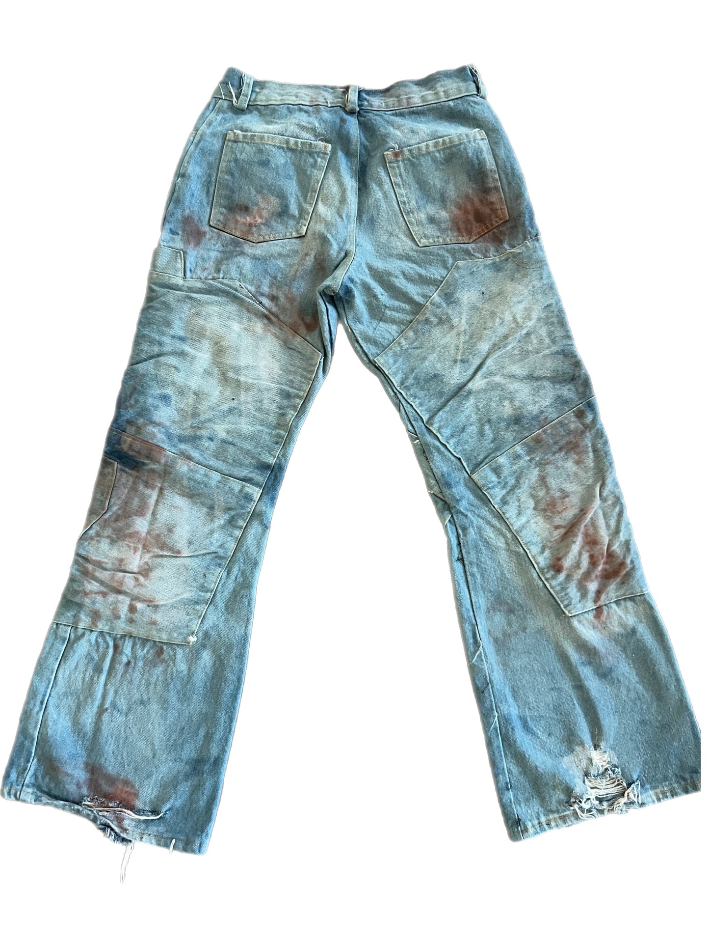 Destroyed Misplacement Denim