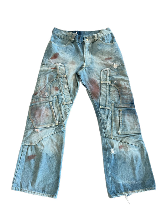 Destroyed Misplacement Denim