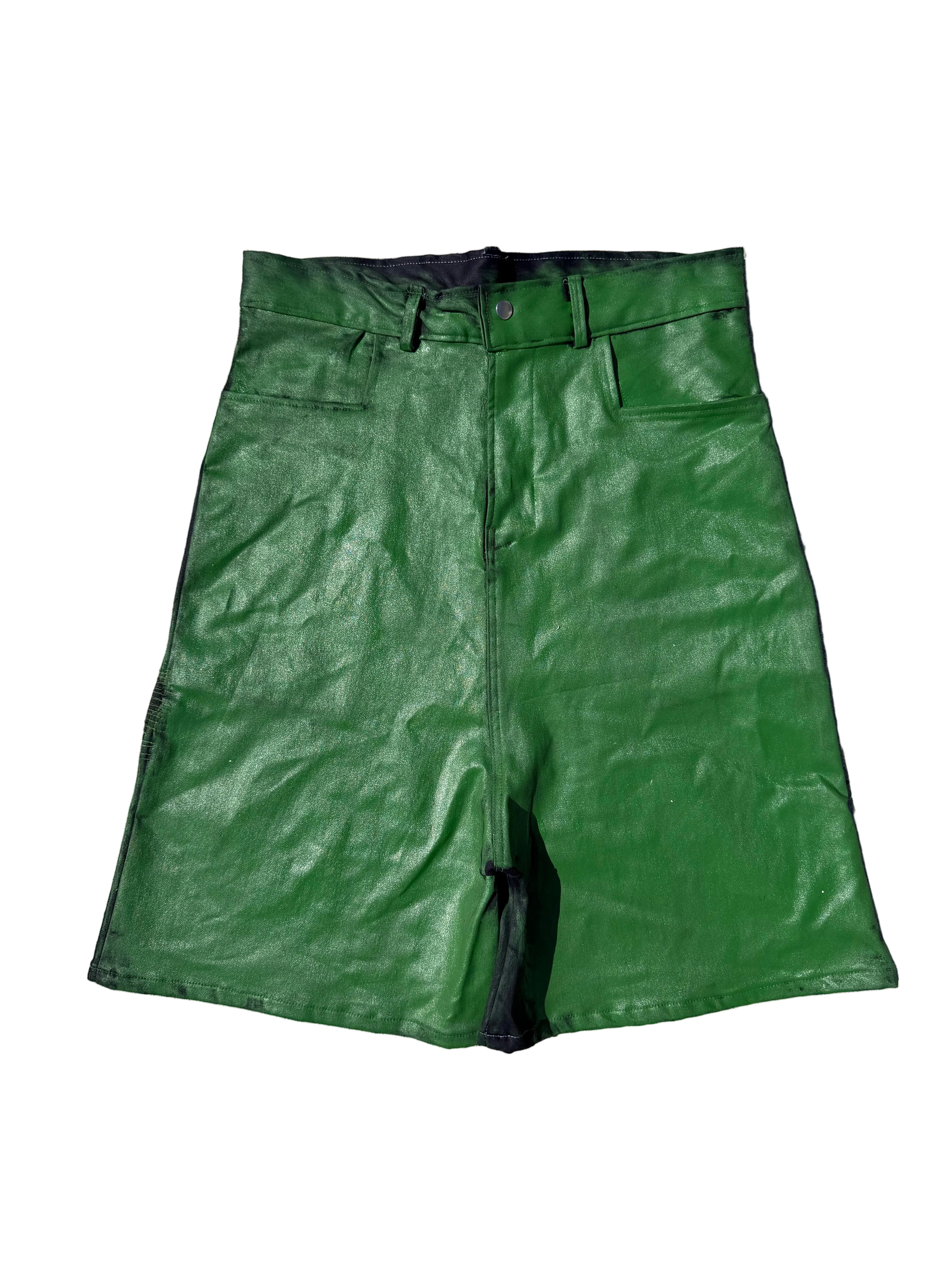 Green Waxed Colossal  Shorts