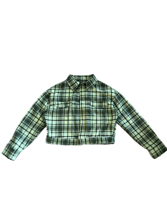 Sage Criss Cross Flannel