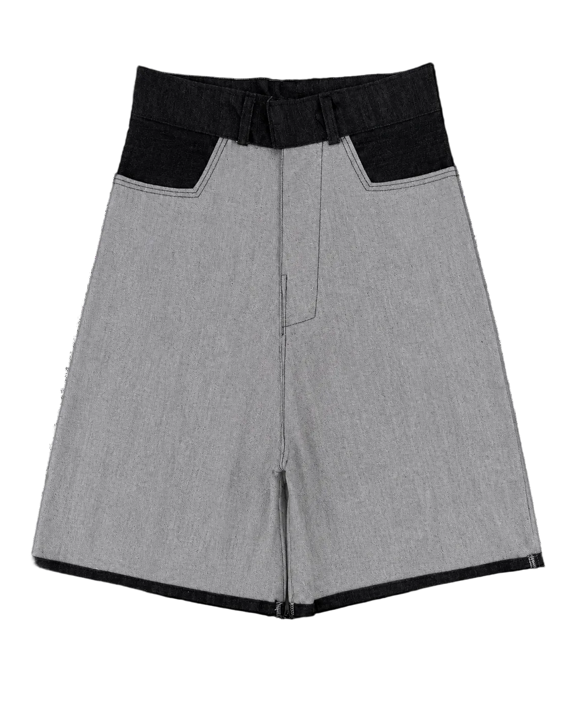 Reverse Grey Evry Dy Colossal Shorts
