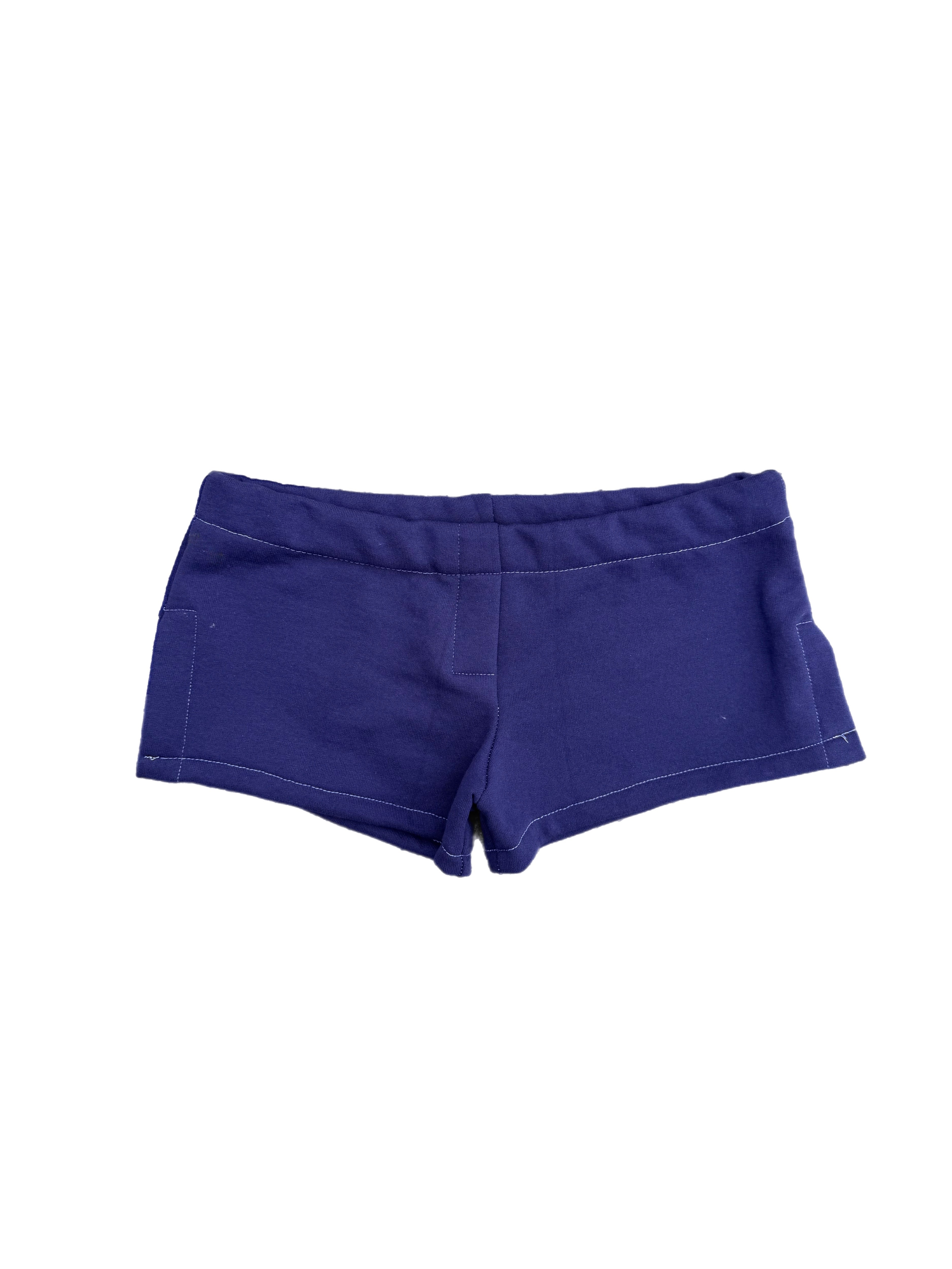 Purple Militant Micro Shorts