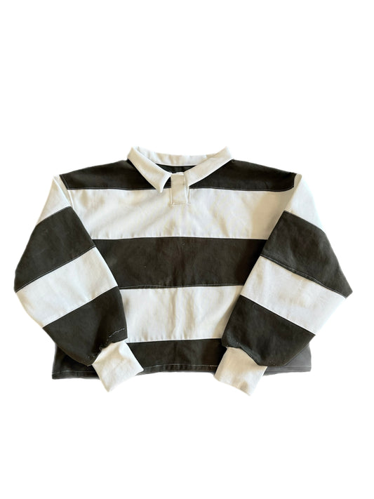 Olive&White Longsleeve Rugby