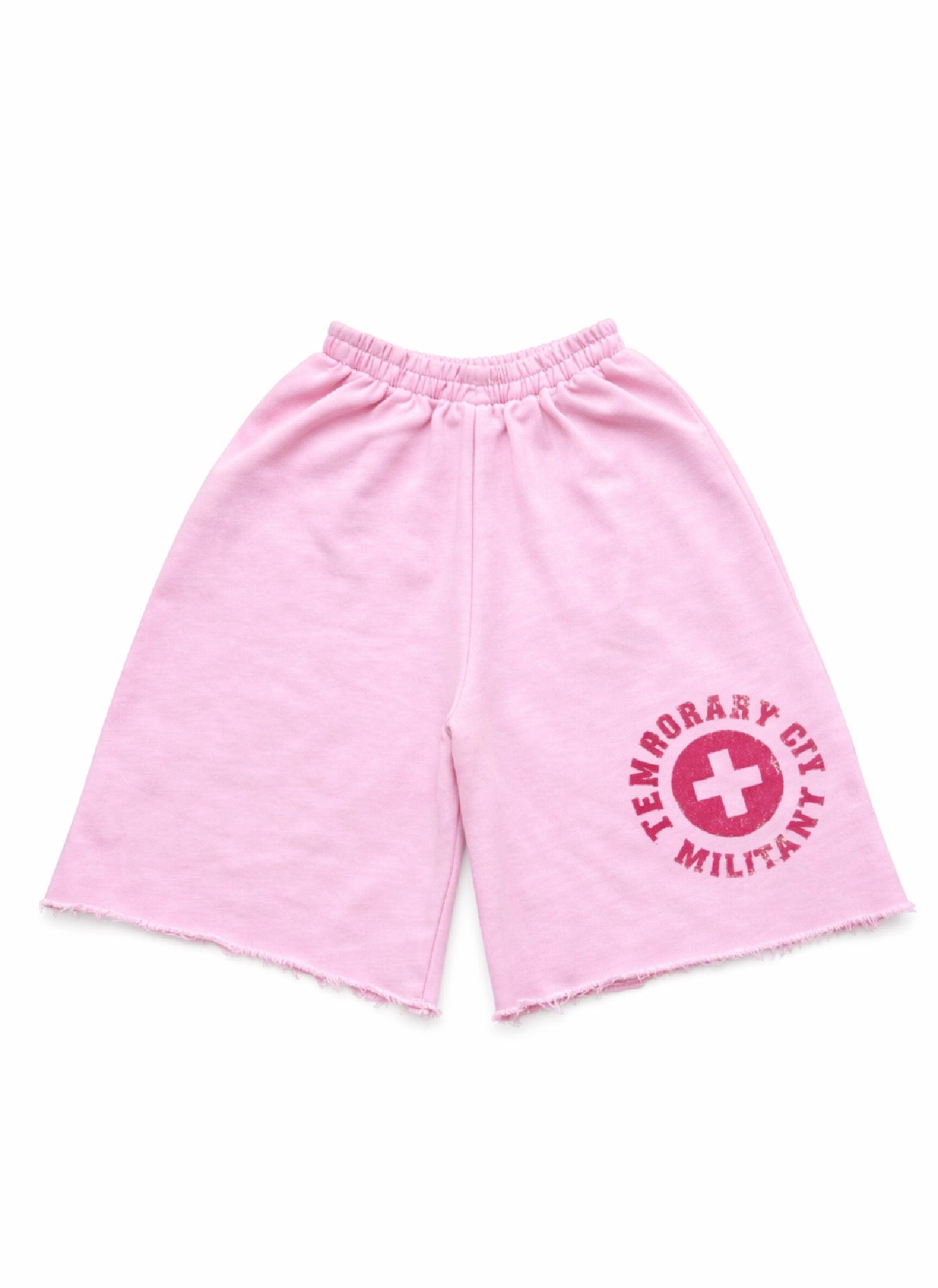 Pink Militant Sweat Shorts