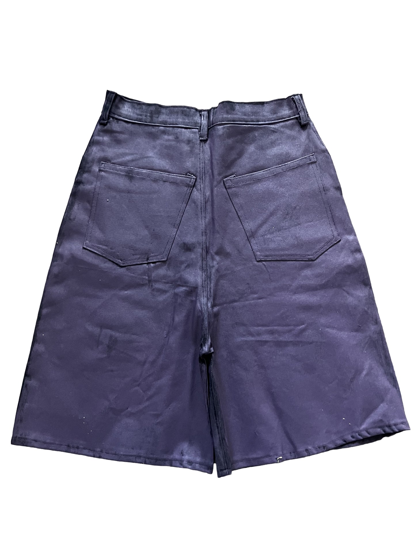 Purple Waxed Colossal Drop Shorts