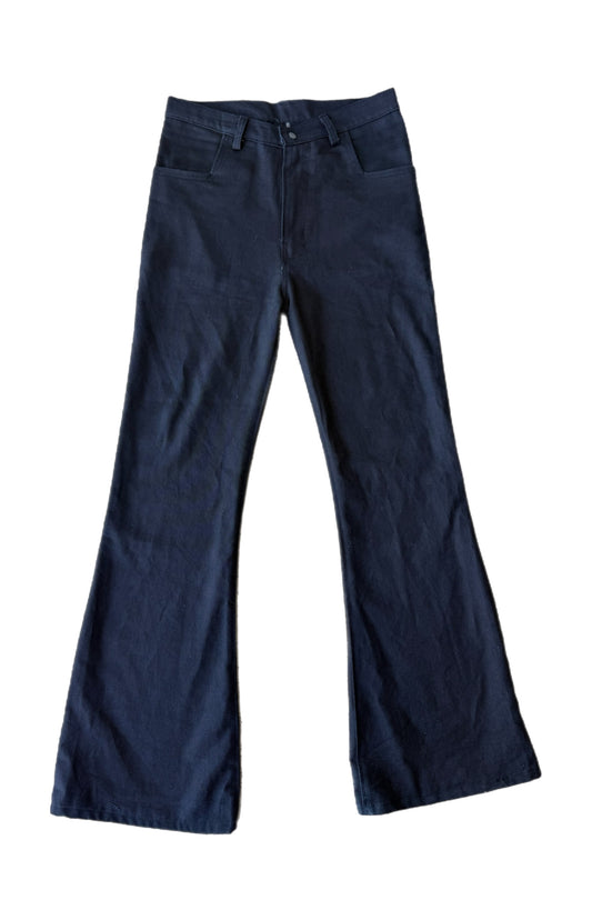 Triple Black Flare Denim