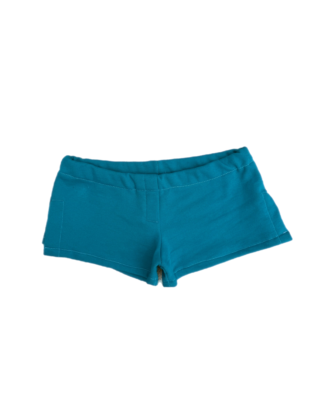 Teal Militant Micro Shorts
