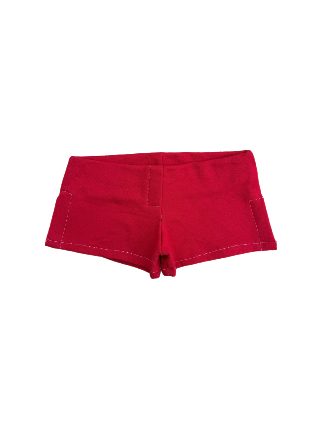 Red Militant Micro Shorts