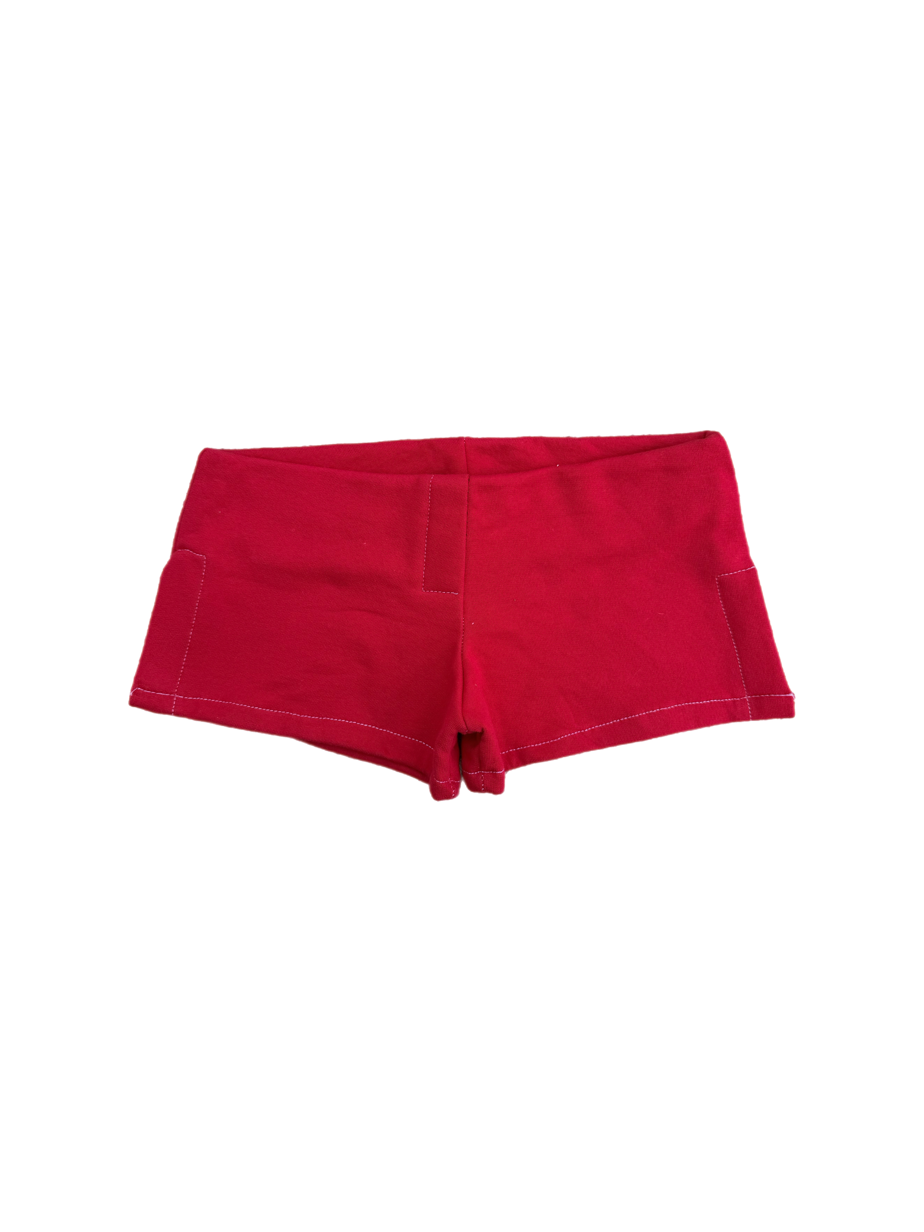 Red Militant Micro Shorts