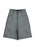 Grey Waxed Colossal  Shorts