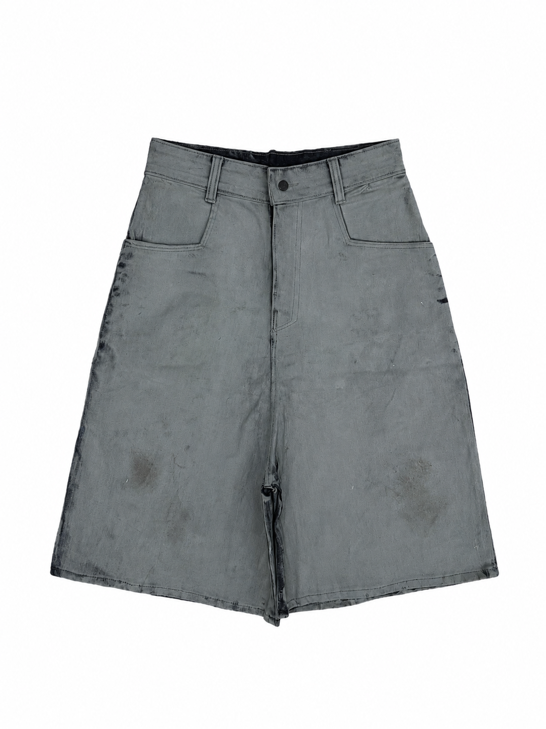 Grey Waxed Colossal  Shorts