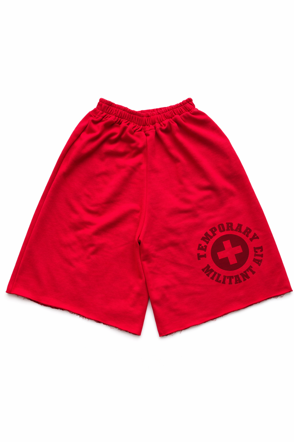 Red militant Sweat shorts