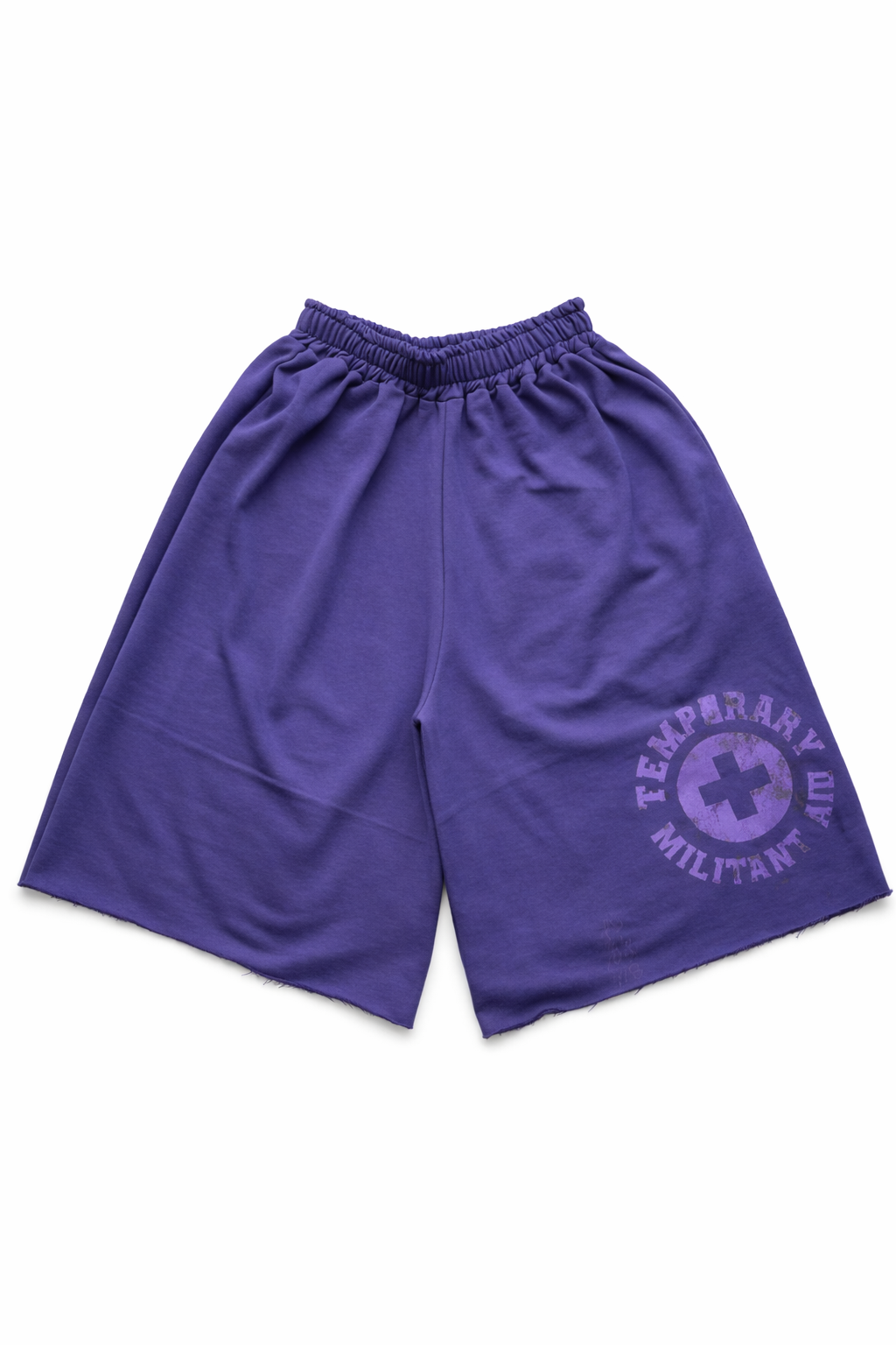Purple militant Sweat shorts