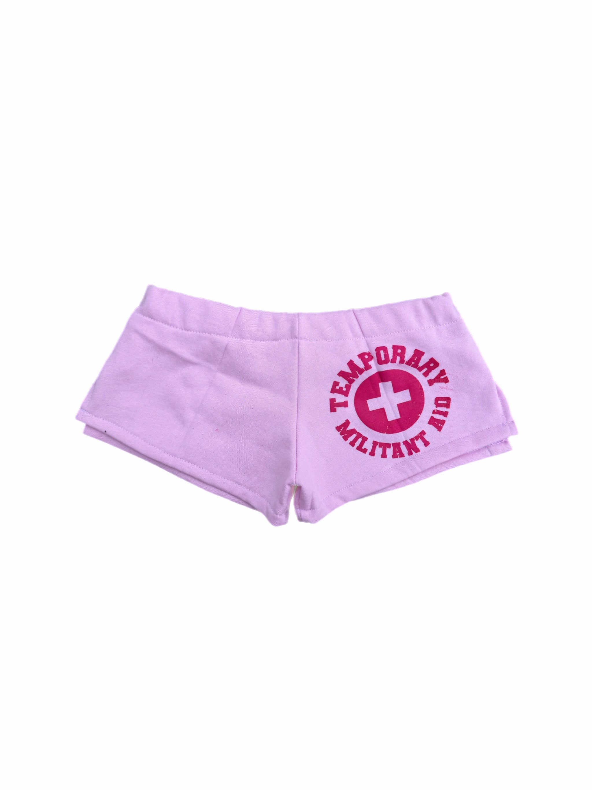Pink Militant Micro Shorts