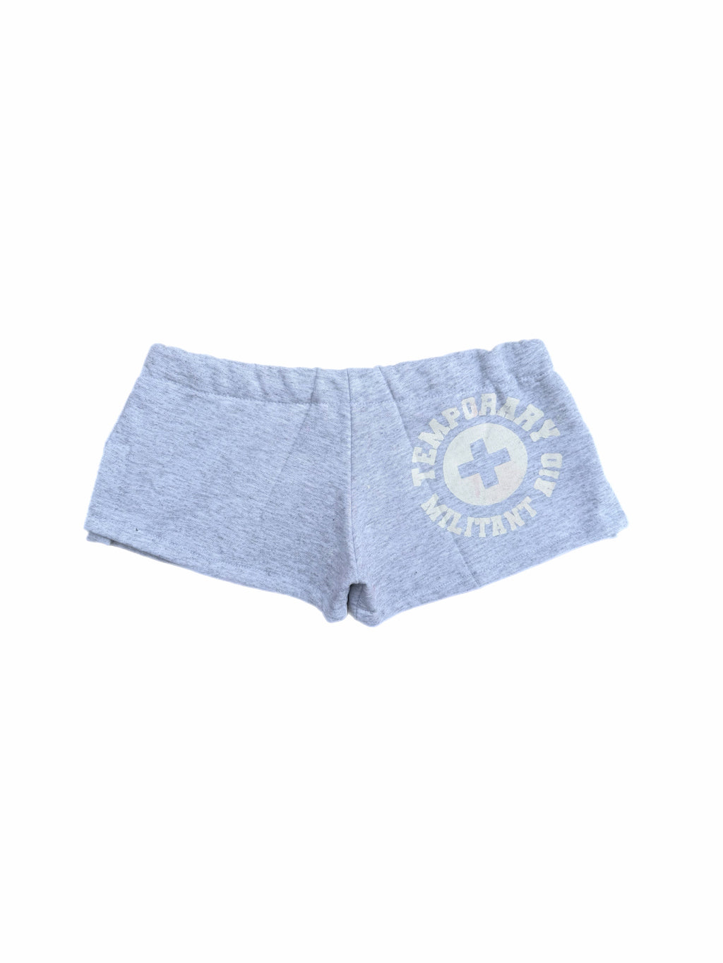 Grey Militant Micro Shorts