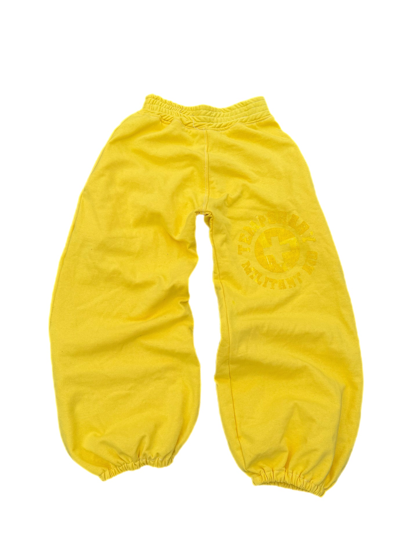 Yellow Militant Aid Sweats