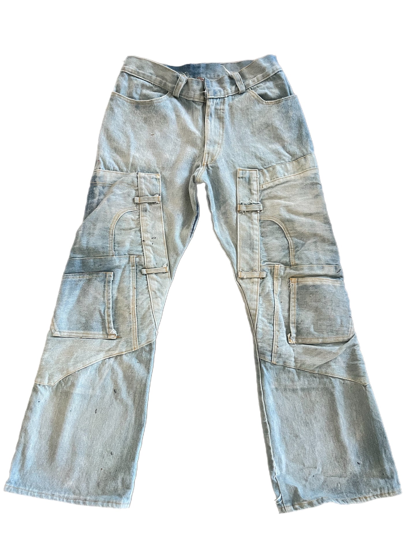 Light Wash  Misplacement Denim