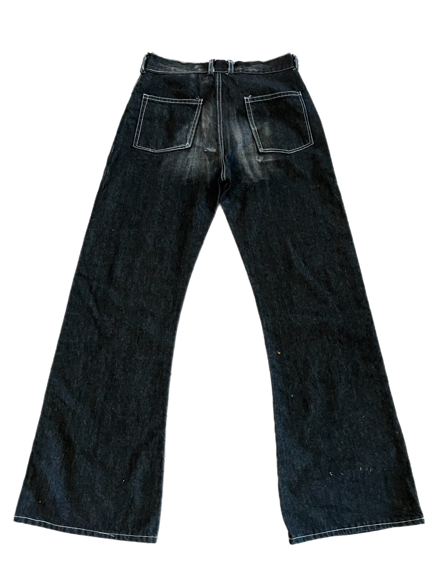 Black Vintage Flare Denim