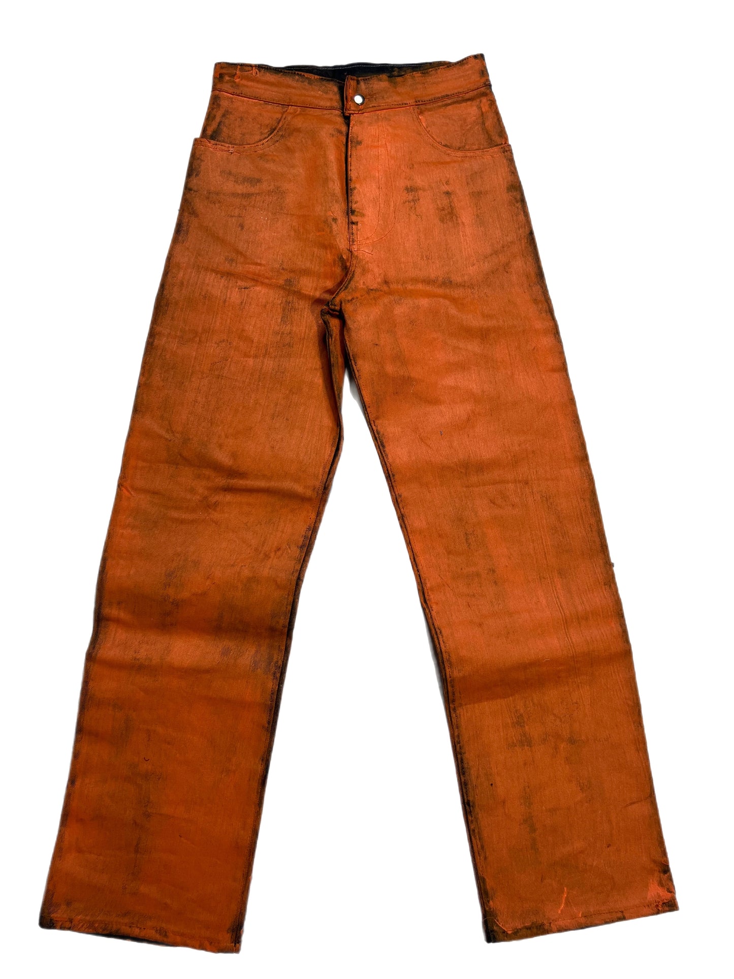 carrot coated denim