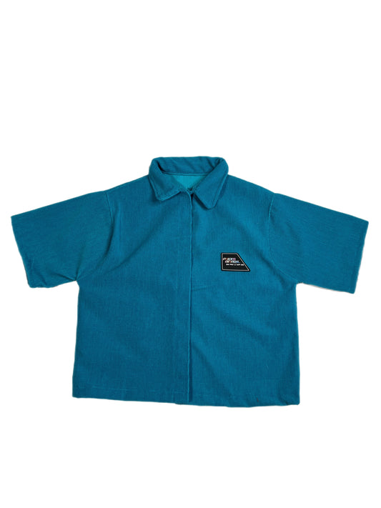 Turquoise  Work shirt (textured)