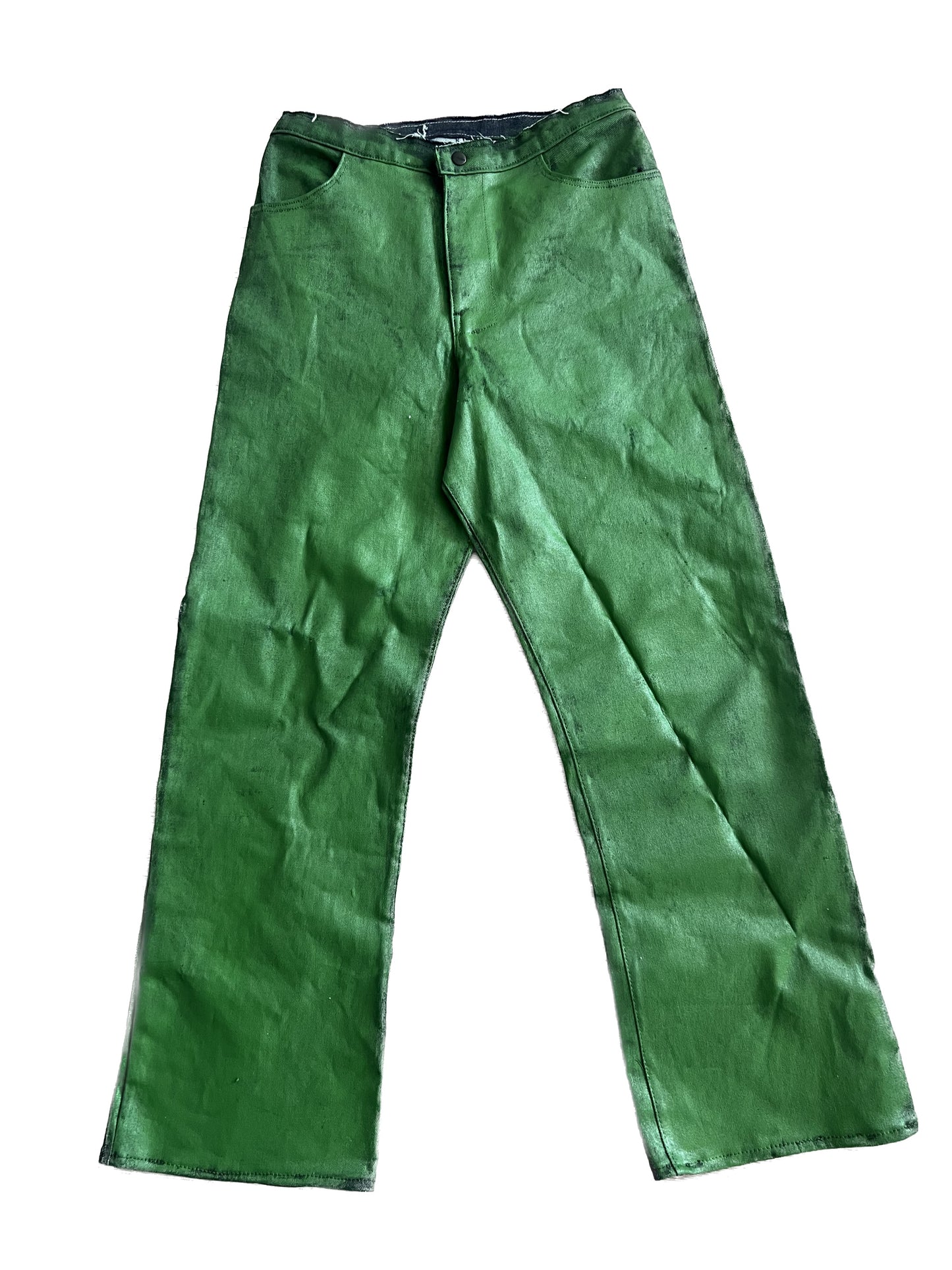 Bell pepper coated denim